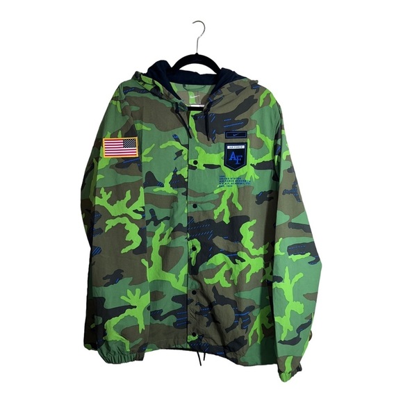 Nike United States AIR FORCE ACADEMY X Salute to Service Nylon Camo Jack… - Picture 1 of 9